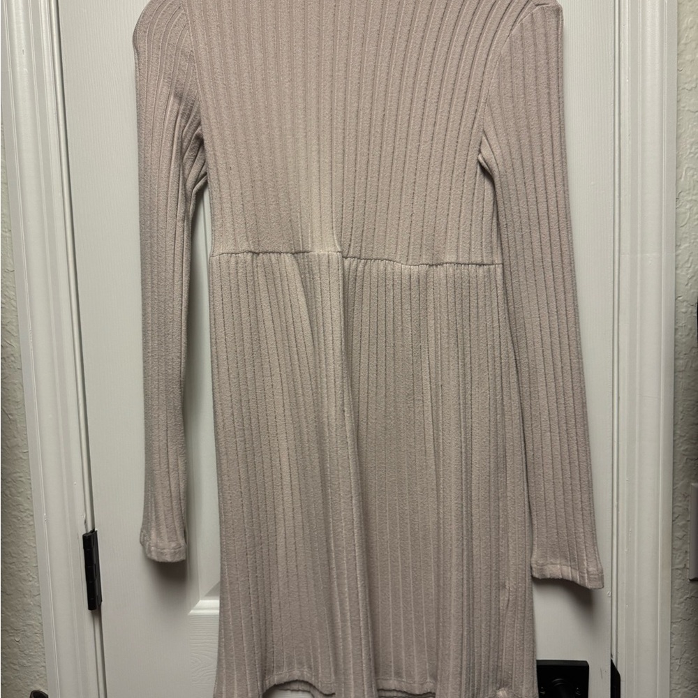 SO Textured Knit Dress in Beige